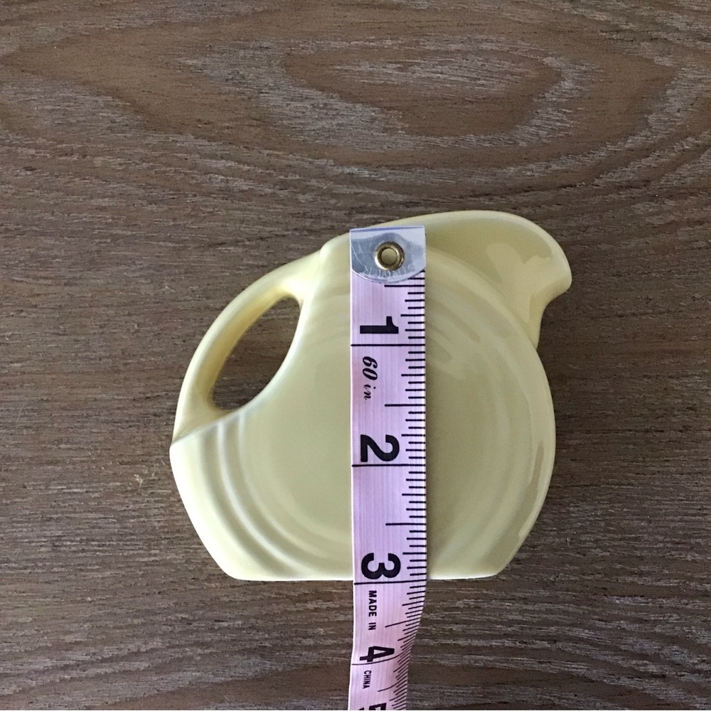 Fiesta Yellow Miniature Disk Pitcher - Picture 8 of 8